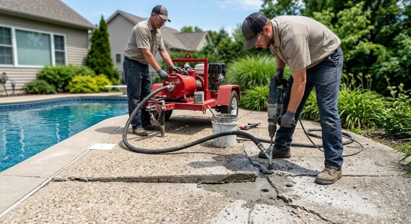 Pool Deck Leveling