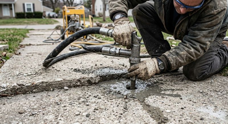 Patio Mudjacking in Des Moines, IA