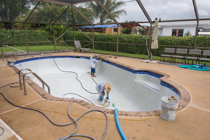 Resurfaced Pool Area