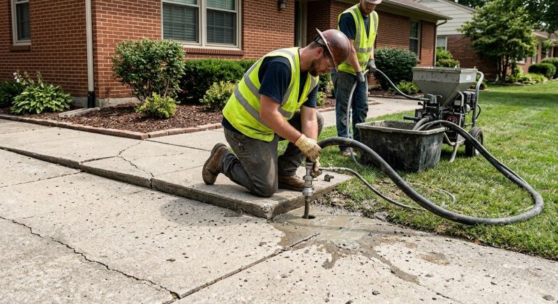 Sidewalk Leveling in West Des Moines, IA