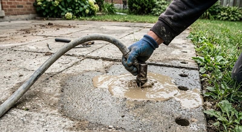 Sunken Patio Repair in Columbus, OH